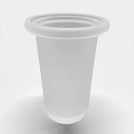 viverso WC-Bürstengarnitur Ersatzglas rund (VU9200XX)