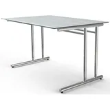 Kerkmann Schreibtisch Artline 120 cm Glas grau