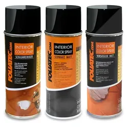 Foliatec Set INTERIOR Color Spray schwarz matt+Schaumreiniger+Versiegler