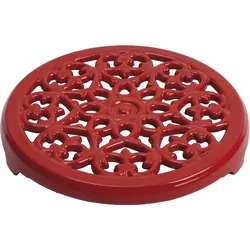 Staub Untersetzer für heißes Geschirr 23 cm rot