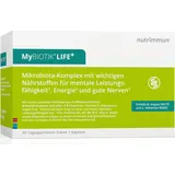 nutrimmun MyBIOTIK®LIFE+ (30 Tagesportionen) – Nahrungsergänzungsmittel mit aktiven Bakterienkulturen, allen B-Vitaminen, Vitamin D, Magnesium & Zink