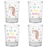 EinhornLiebe Einhorn Schnapsgläser 0,05 l 4 St.