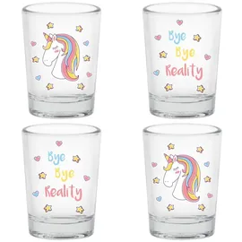 EinhornLiebe Einhorn Schnapsgläser 0,05 l 4 St.