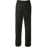 Unisex Chef Arbeitskleidung Freizeitkleidung Hosen Erwachsene Köche Küche Cool Easy Hosen, Schwarze Kochhose, X-Large - XL