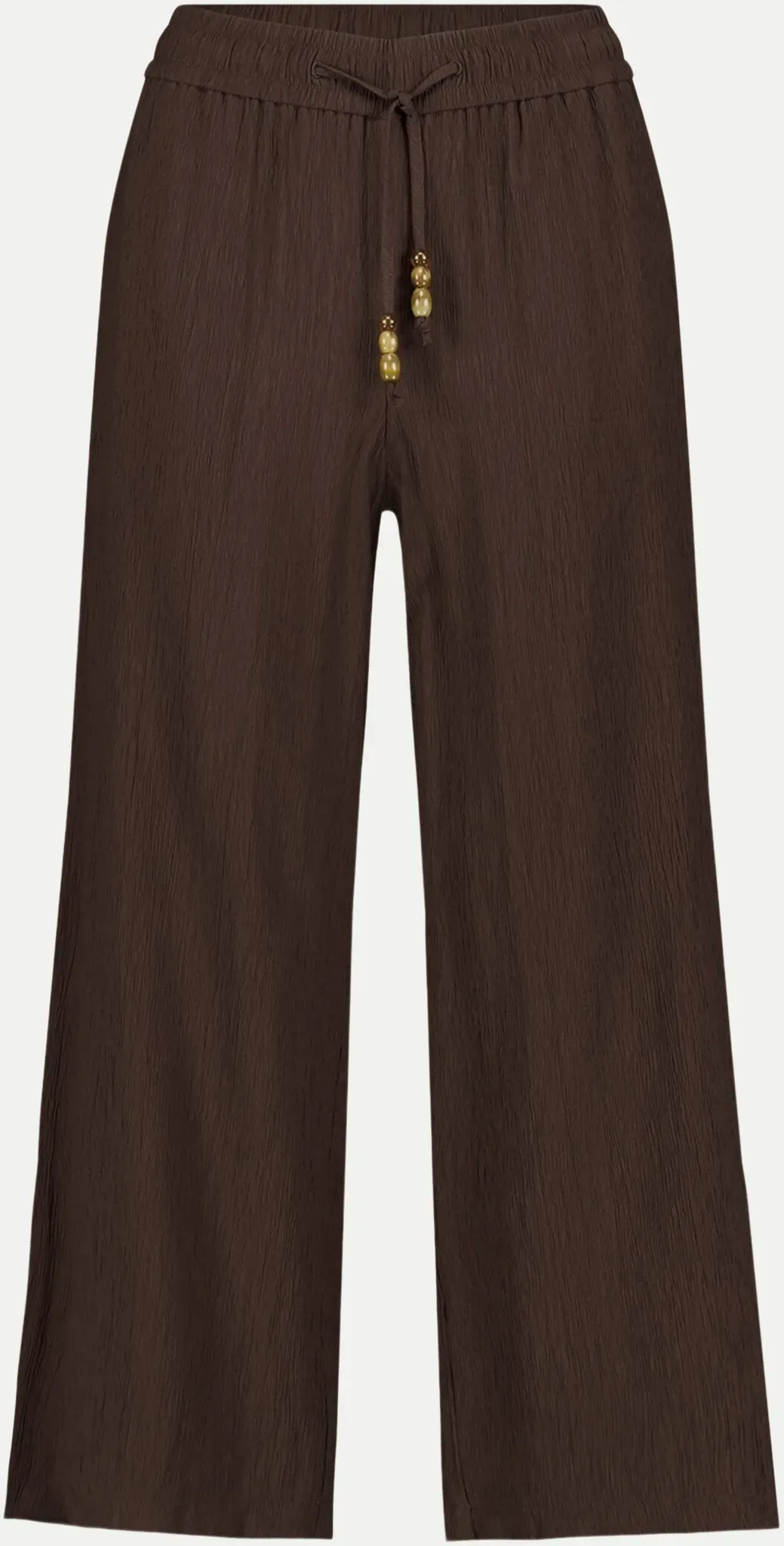 Stoffhose 7/8 mit Bindedetail Braun 40