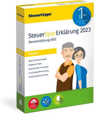 SteuerSparErklärung 2023 Rentner (für Steuerjahr 2022) Mac