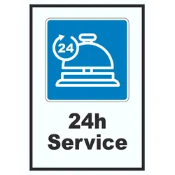 HB-Druck 24H Service Schild A0 Rückseite selbstklebend