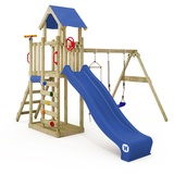 Wickey Spielturm MultiFlyer Light mit Schaukel & Rutsche, blau NO SIZE