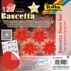 Faltblätter Bascetta-Stern Mini rot