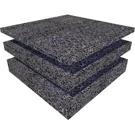 HSI Unterlegpads 7 x 7 cm 3 mm schwarz