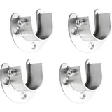 25mm Stangenhalter, 4 Stück mit Schrauben Edelstahl kleiderstangen halterung, for Kleiderschränken, Schränken Verwendet