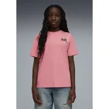 Puma T-Shirt PUMA "MID90S RELAXED GRAPHIC TEE G", Mädchen, Gr. 164, pink), Obermaterial: 100% Baumwolle. Rippe: 20% Polyester, 80% Baumwolle, relaxed fit, Rundhals, Shirts T-Shirt