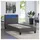 CARO-Möbel Polsterbett Mandalay 90 x 200 cm grau - mit LED Beleuchtung Einzelbett Kunstlederbett mit Lattenrahmen
