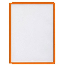5 DURABLE Sichttafeln DIN A4 orange, Öffnung oben