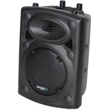 Ibiza - SLK8A-BT - Plug & Play Aktiv-Lautsprecher 8"/20cm, 300W mit integriertem Verstärker - Bluetooth, USB, SD und AUX - Schwarz
