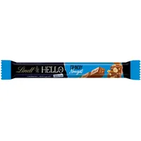Lindt Schokolade HELLO Sticks Crunchy Nougat | 39 g | Vollmilch-Schokoladen Sticks mit Nougat-Krokant-Füllung | Schokoladengeschenk | Schokoriegel