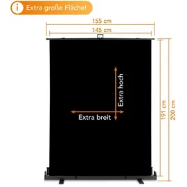 Walimex pro Roll-up Panel Hintergrund schwarz