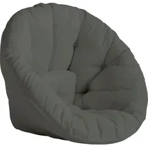 Karup Relaxsessel Nido outTM grau 85 x 75 x 90 cm mit Hocker