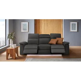 PLACES OF STYLE »Pareli 229cm, manuelle u. elektr. Relaxfunktion in 2 Sitzen«, USB, KT-Verstellung, LED Beleuchtung, in Echtleder, Kunstleder, Web
