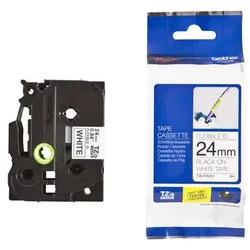 Brother TZe FX251 - Flexitape - Schwarz auf Weiß - Rolle (2,4 cm) - 1 Rolle(n) - für P-Touch PT-1000, 1005, 1010, 1090,