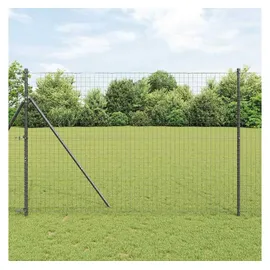 vidaXL Zaunpfosten 100 x 930 cm Grau/Stahl