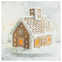 Home fashion Home Fashion®, Gingerbread House, Lunch-Servietten aufgefaltetes Maß