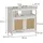 Vicco Waschbeckenunterschrank Rosario 60 x 60 cm Weiß