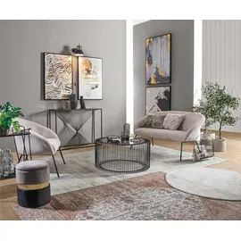 hellin Kieran Beistelltisch Ø 80 x 38 cm Schwarz