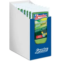 Spontex Reinigungsschwamm Duo Anti-Fett 3er Pack, Topfreiniger mit Trockenseite, Farbe Nicht frei wählbar, grün/pink, 8 x 3 Stück
