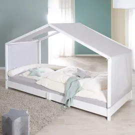 roba Hausbett 90 x 200 cm Massivholz lackiert weiß