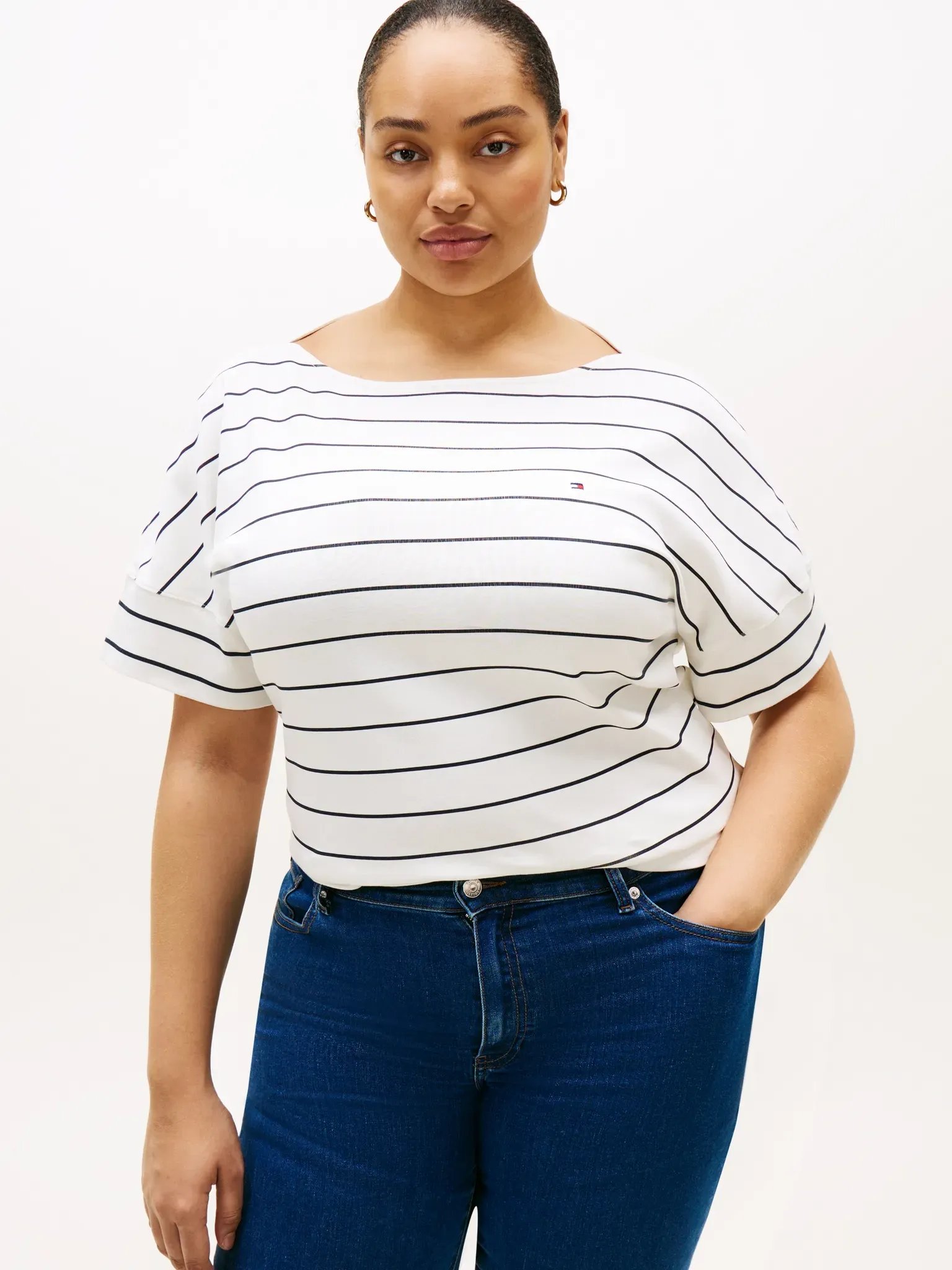Kurzarmshirt TOMMY HILFIGER CURVE 