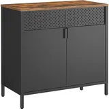 Songmics Aktenschrank, LSC102B01V1 schwarz 80,0 x 40,0 x 76,0 cm