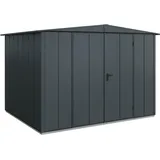 Hörmann Metall-gerätehaus Berry Modern Mit Satteldach Typ 3, 324 X 248 Cm, Anthrazitgrau, 8 M2, 2-flüglige Tür