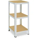 shelfplaza Schwerlastregal Creme, Metall, Quadratisch, 60x100x60 cm, Freizeit, Heimwerken, Werkstatt, Schwerlastregale