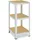shelfplaza Schwerlastregal Creme, Metall, Quadratisch, 60x100x60 cm, Freizeit, Heimwerken, Werkstatt, Schwerlastregale
