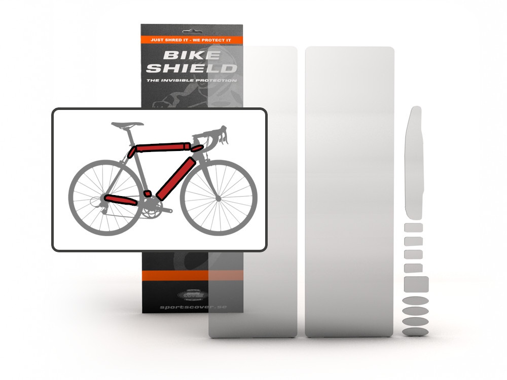 BIKESHIELD Rahmenschutzfolie Fullpack oversized glänzend