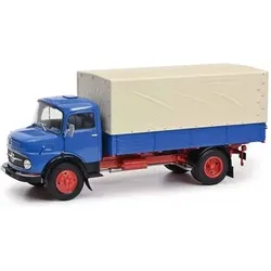 SCHUCO 450044800 1:18 Mercedes-Benz L911 „Mercedes-Kurzhauber“ blau