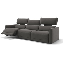 Stoff 3-Sitzer GALA Mega Couch - grau