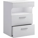 VCM Nachtschrank Slepal L 45 x 39 x 61 cm Weiß