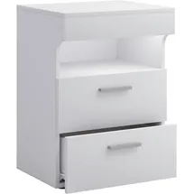 VCM Nachtschrank Slepal L 45 x 39 x 61 cm Weiß