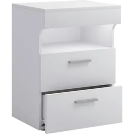 VCM Nachtschrank Slepal L 45 x 39 x 61 cm Weiß