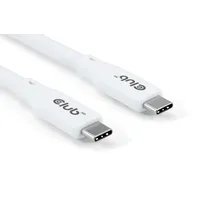 Club 3D Club3D CAC-3001 Lifestyle USB-C Kabel PD 240W,20Gbps | 2m | weiß