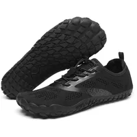 SAGUARO Barfuss Schuhe Damen Barfußschuhe Herren Barfussschuhe Outdoor Traillaufschuhe Leicht Barfuß Schuhe Barefoot Shoes Mit Zero-Drop Solhe,Smart I - Barfußschuhe Schwarz,Gr.40 - 40 EU