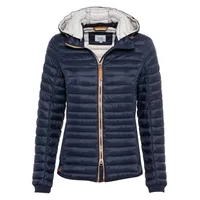 CAMEL ACTIVE Damen leichte Steppjacke mit Abnehmbarer Kapuze Dunkelblau womenswear-36 - 36