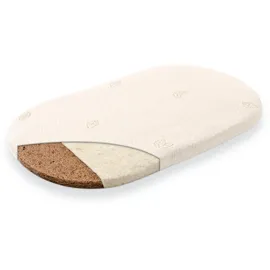 Träumeland Babymatratze Kleine Matratze Naturwölkchen, Träumeland, 3 cm hoch, oval weiß 37 cm x 70 cm x 3 cm