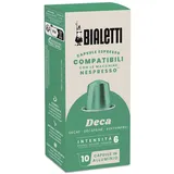 Bialetti-Kaffee Nespresso®-kompatible Kapseln – entkoffeiniert – 10 Kapseln