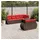 vidaXL Gartensofa-Set 7-tlg. Loungesofa braun