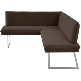 K+W Komfort & Wohnen Eckbank 86x60 cm Flachgewebe Q2 2250 langer Schenkel rechts oder links