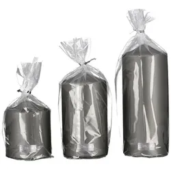 GILDE Kerze Stumpenkerze,anthrazit D.8cm,100%Paraffin,palmölfrei