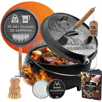 gusskönig Dutch Oven 12 l Gusseisen schwarz
